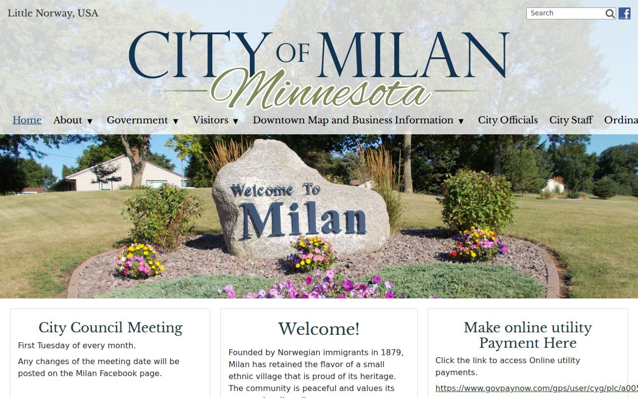 Milan warrant records: the official city site that lists the city office contact route